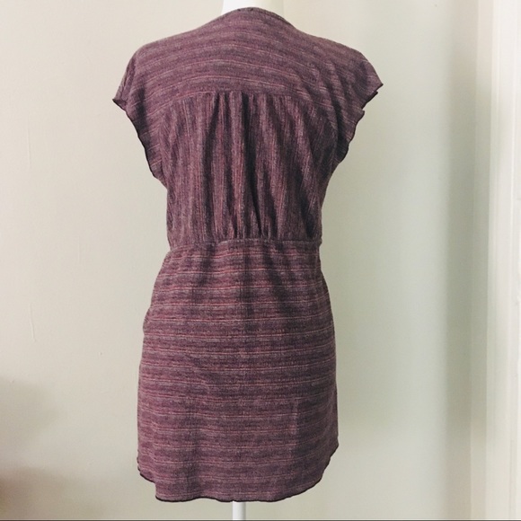 NWOT Free People purple tie-front sleeveless top. - Picture 2 of 5